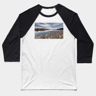 Frozen Derwent Reservoir Baseball T-Shirt